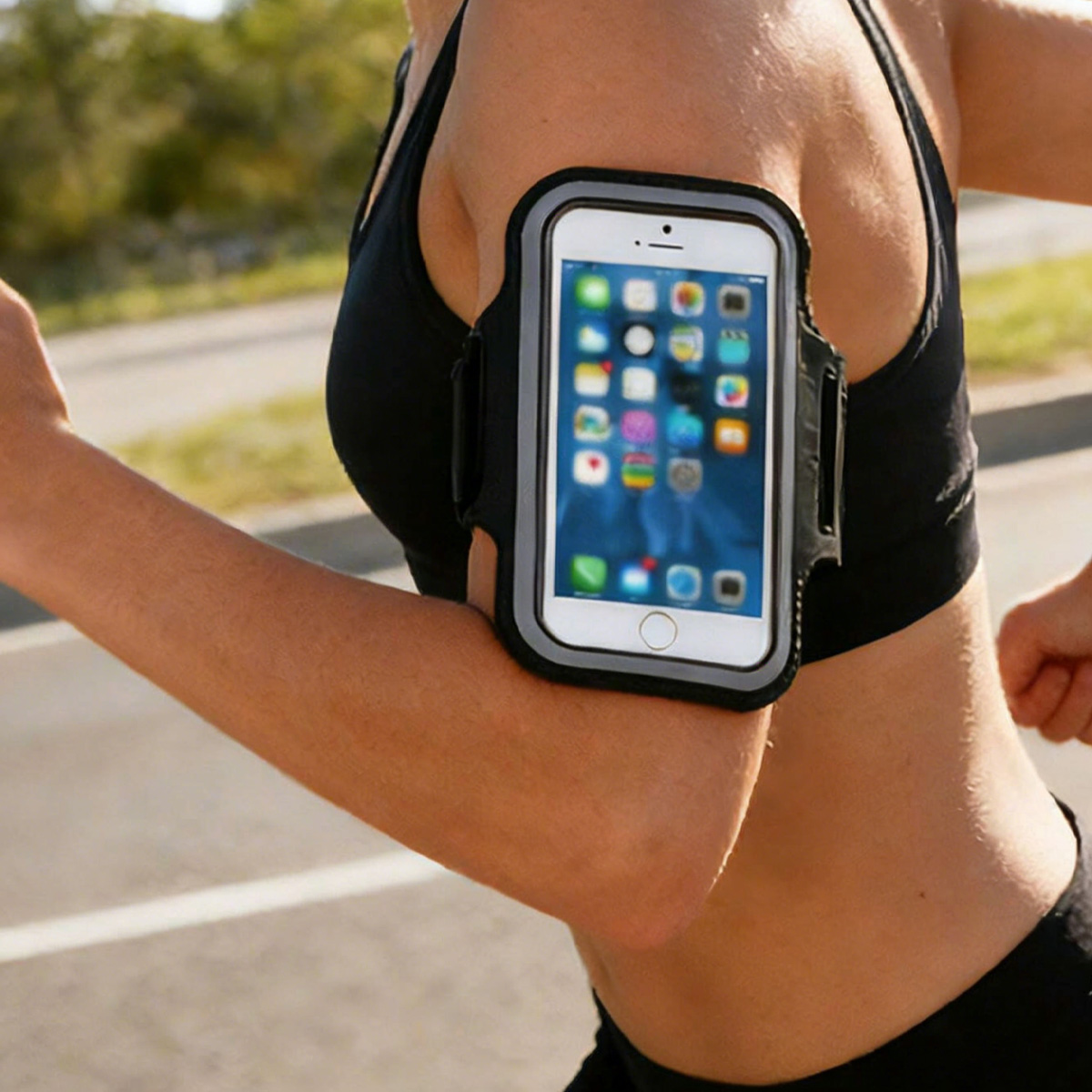 Running Gear Essentials - Mobiele telefoonhouder en beschermhoes hardlooptas, geschikt