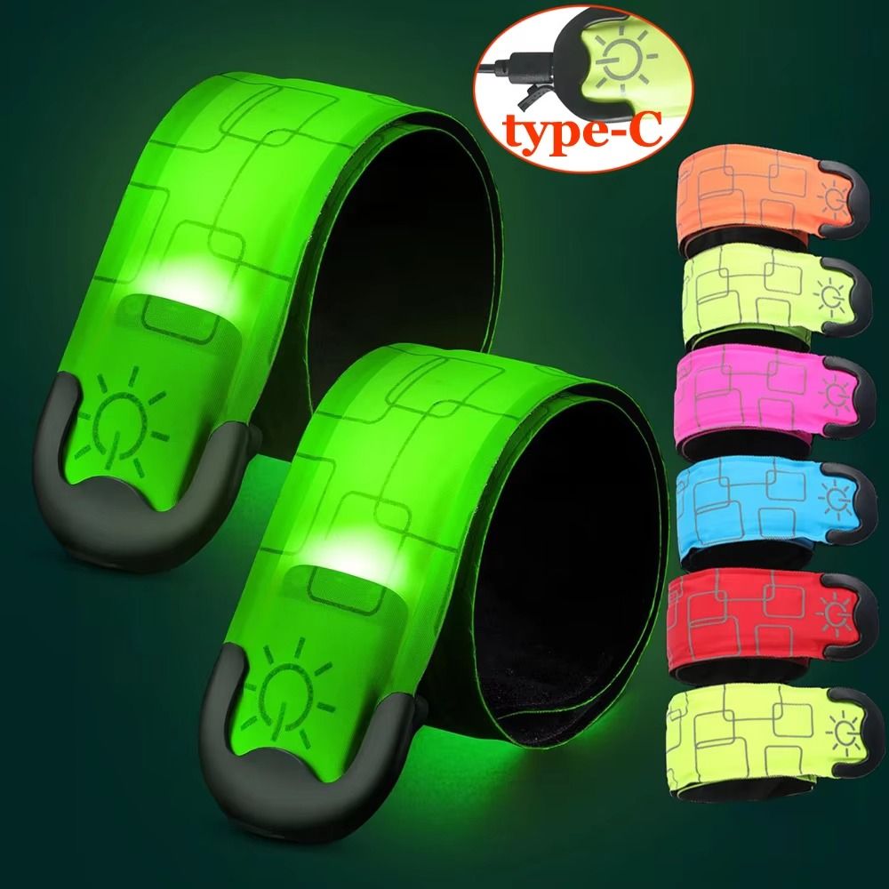 Running Gear Night - Batterij-stijl Nachtlooparmband USB Oplaadbaar Hoge zichtbaarheid