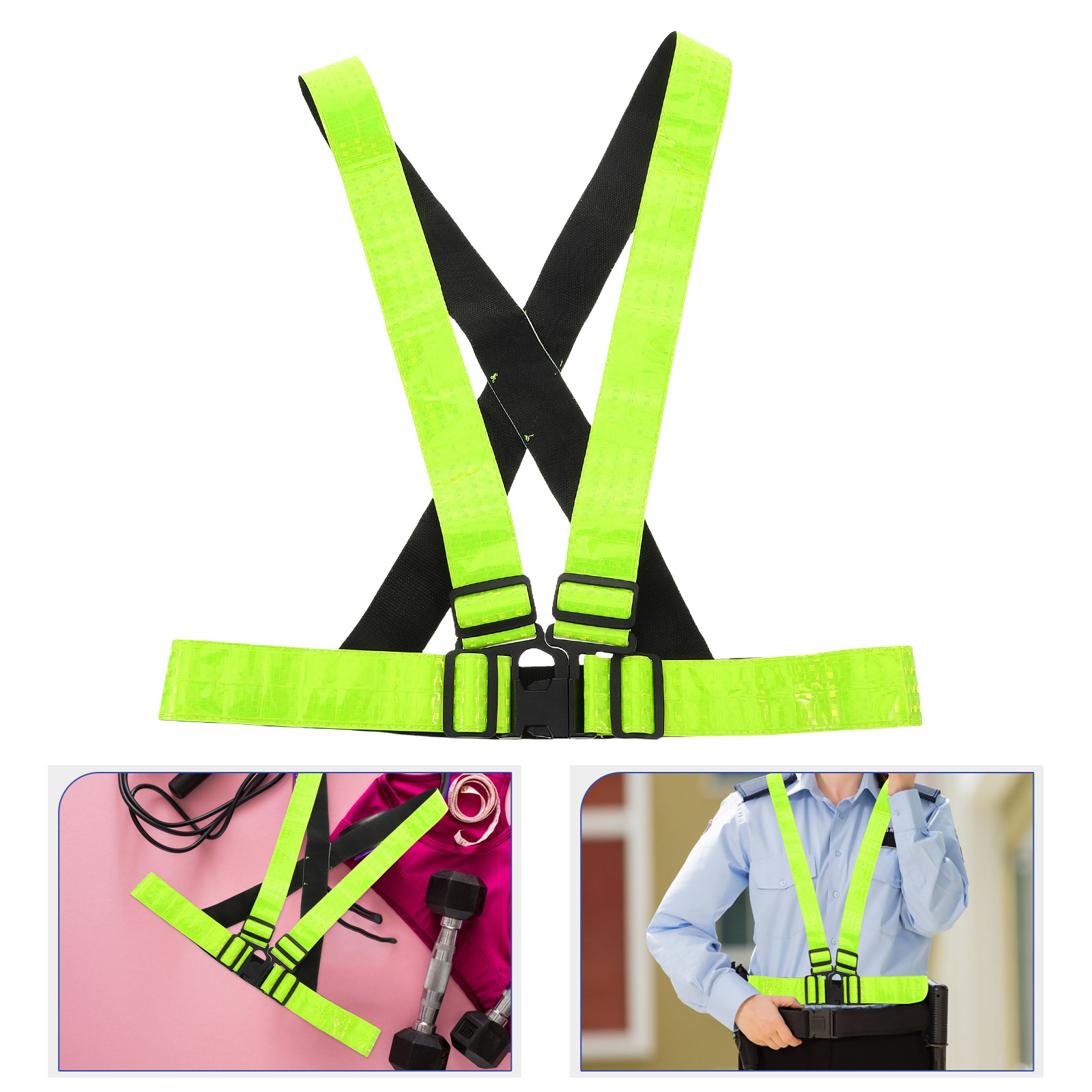 Running Gear Night - Loopvest met hoge zichtbaarheid, veiligheidsuitrusting voor
