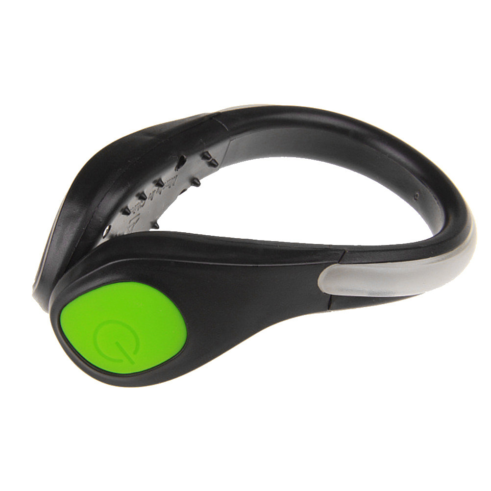 Running Gear Night - 1 stuks LED-flitsschoenclip Groen Helder Veiligheid