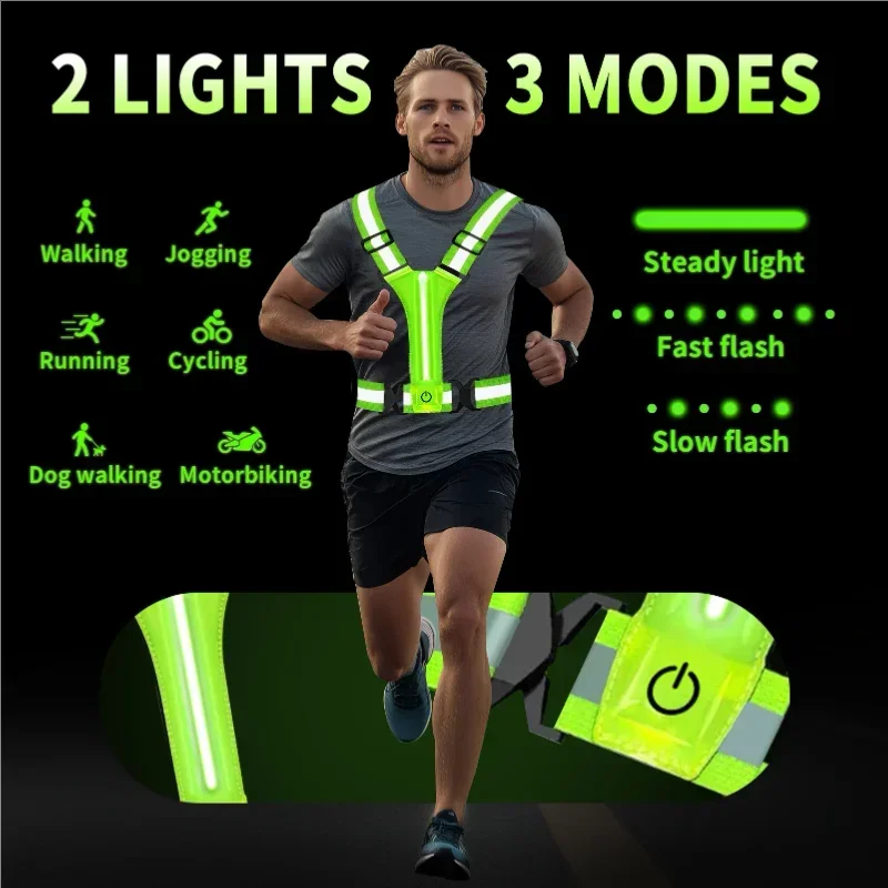 LED reflecterend hardloopvest, - Running Gear Night recensie en prijs