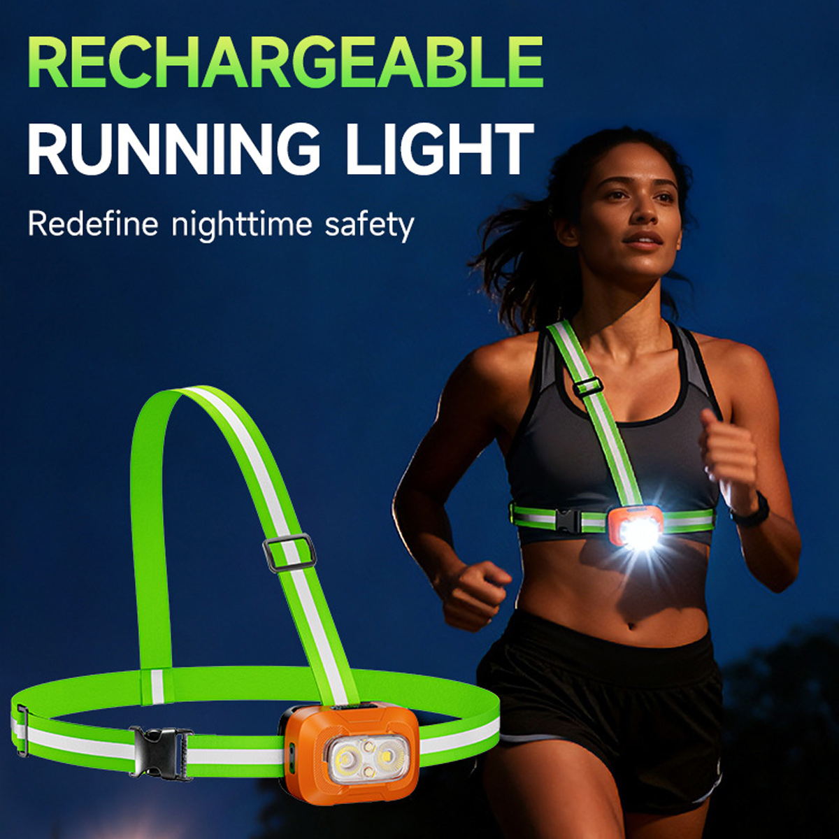 Looplicht USB Oplaadbaar Water - Running Gear Night recensie en prijs