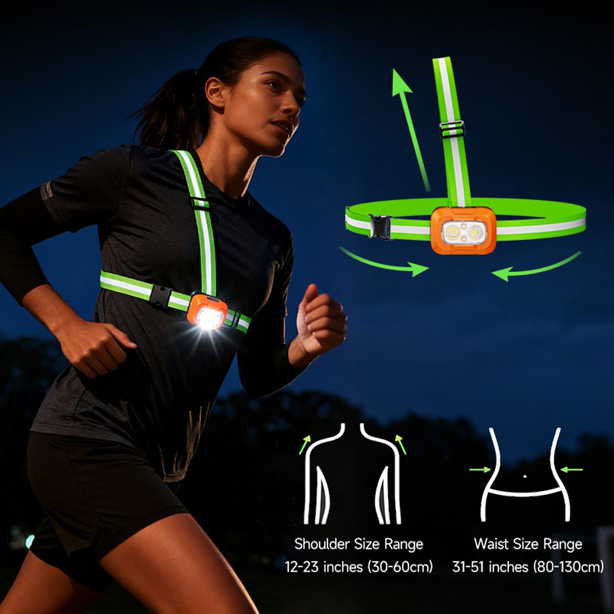 Looplicht USB Oplaadbaar Water - Running Gear Night recensie en prijs