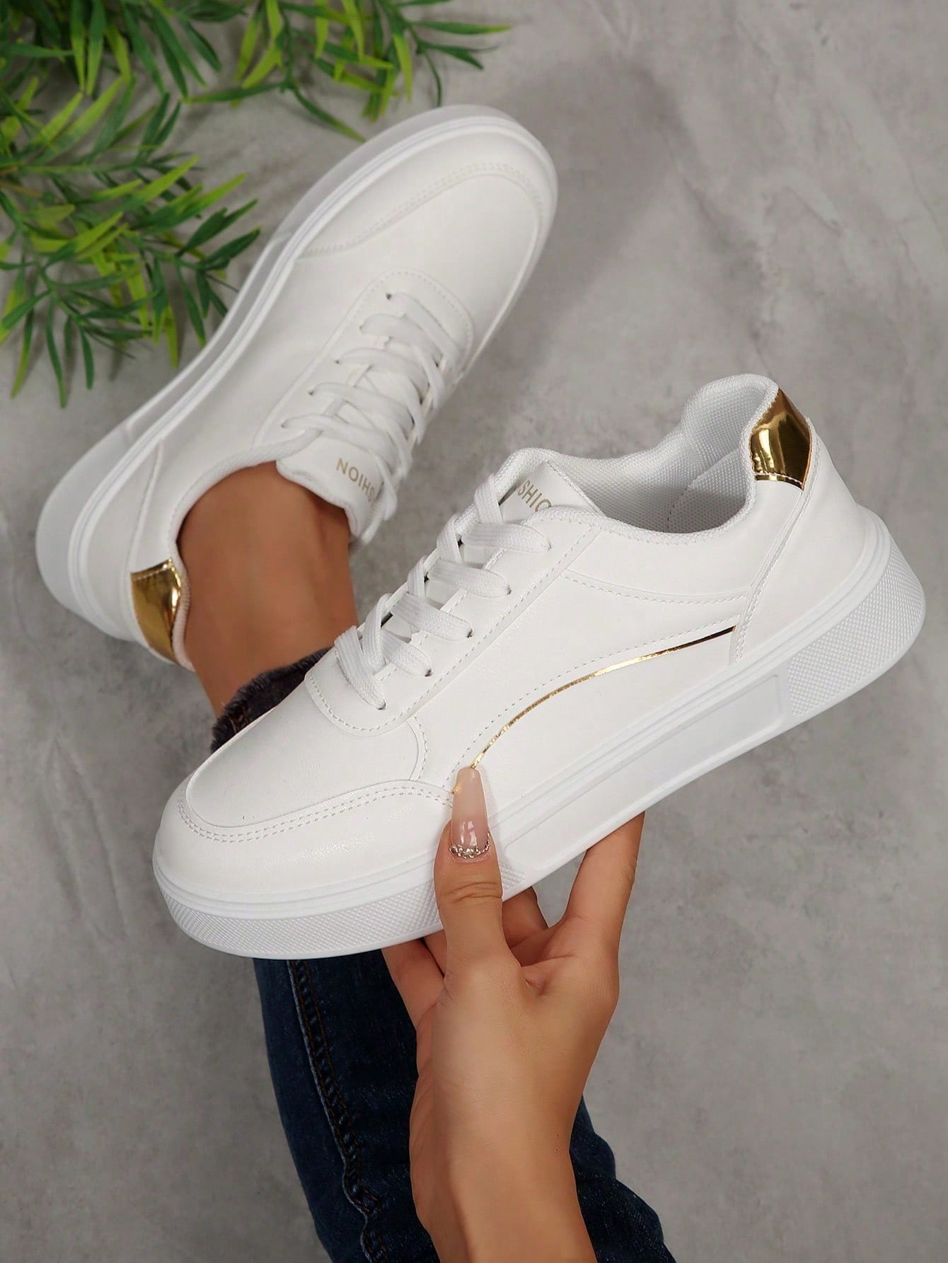 Witte casual sneakers voor dam - Running Gear Shoes recensie en prijs