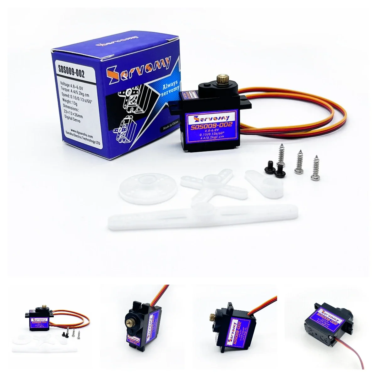4 stuks Servomy SDS009-02 9g S - Running Gear In A Car recensie en prijs